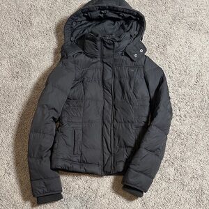 Abercrombie and Fitch Vintage Y2k Grey Puffer Jacket XS